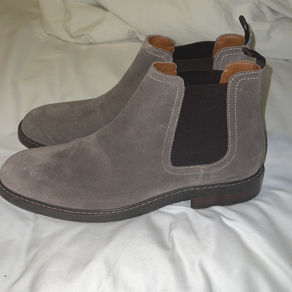 Mens grey chelsea boots - Picture 2 of 5
